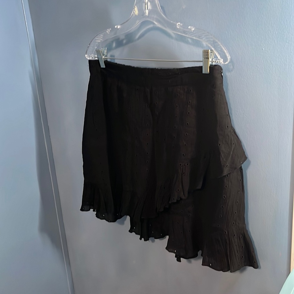 Lauren Conrad black embroidered skirt